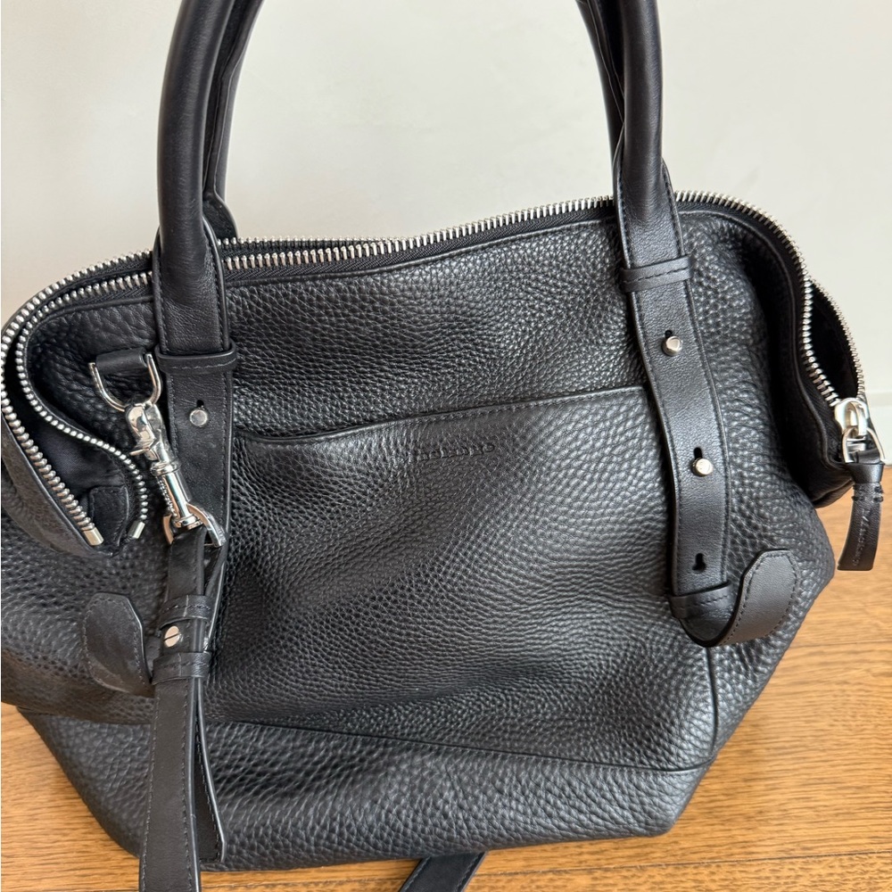 Mackage Black Pebbled Leather Shoulder Bag - Picture 4 of 4